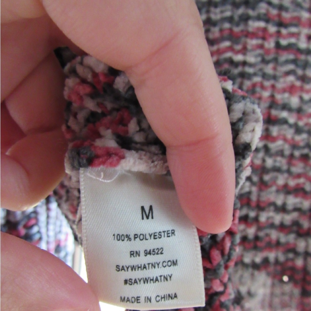 Multicolor Cropped Sweater - Picture 4 of 4